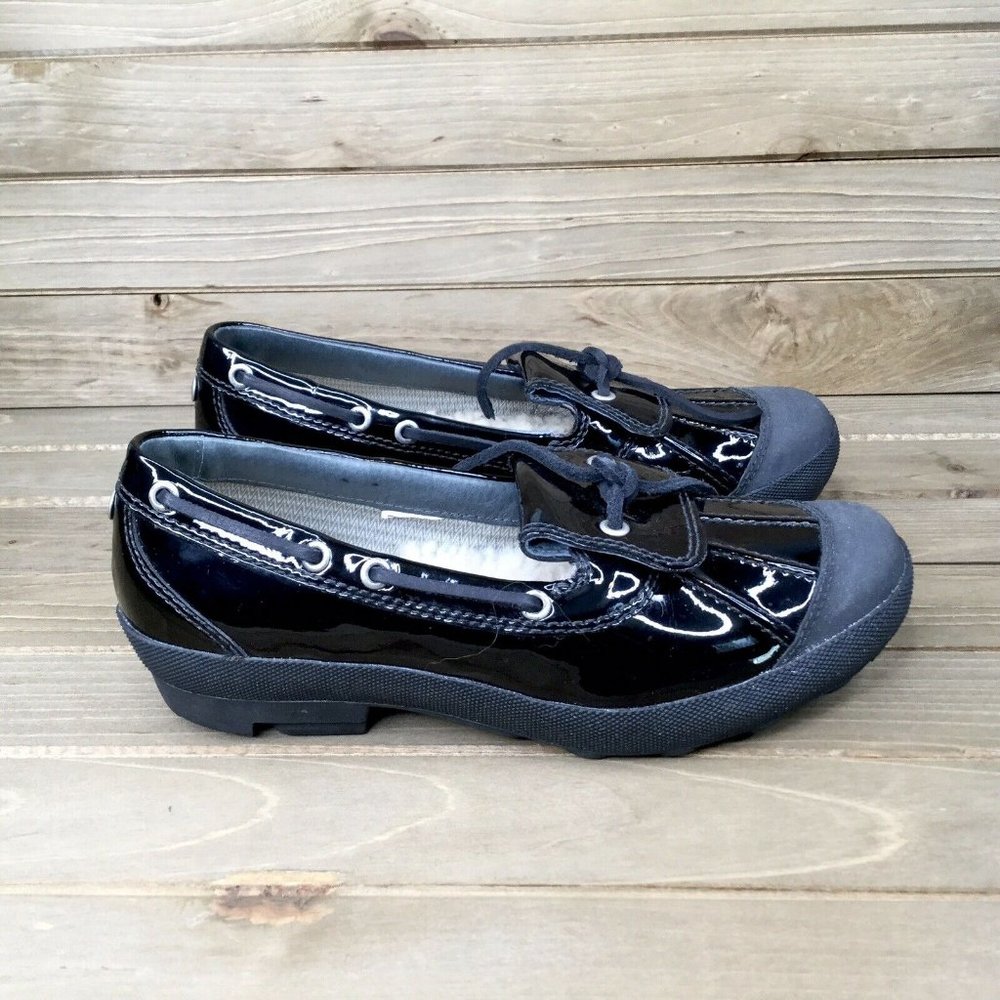 UGG Ashdale Black Duck Shoe Fur Lined Size 6